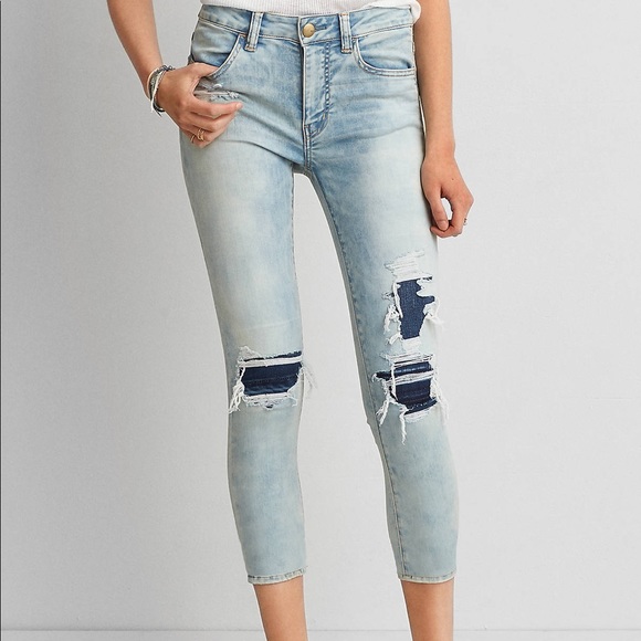 american eagle jegging crop super super stretch